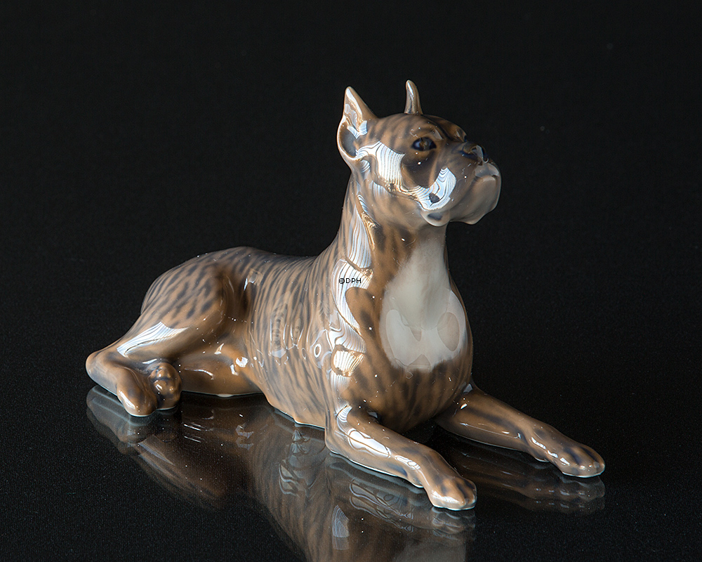 Bokser, Royal Copenhagen hunde figur nr. 3635