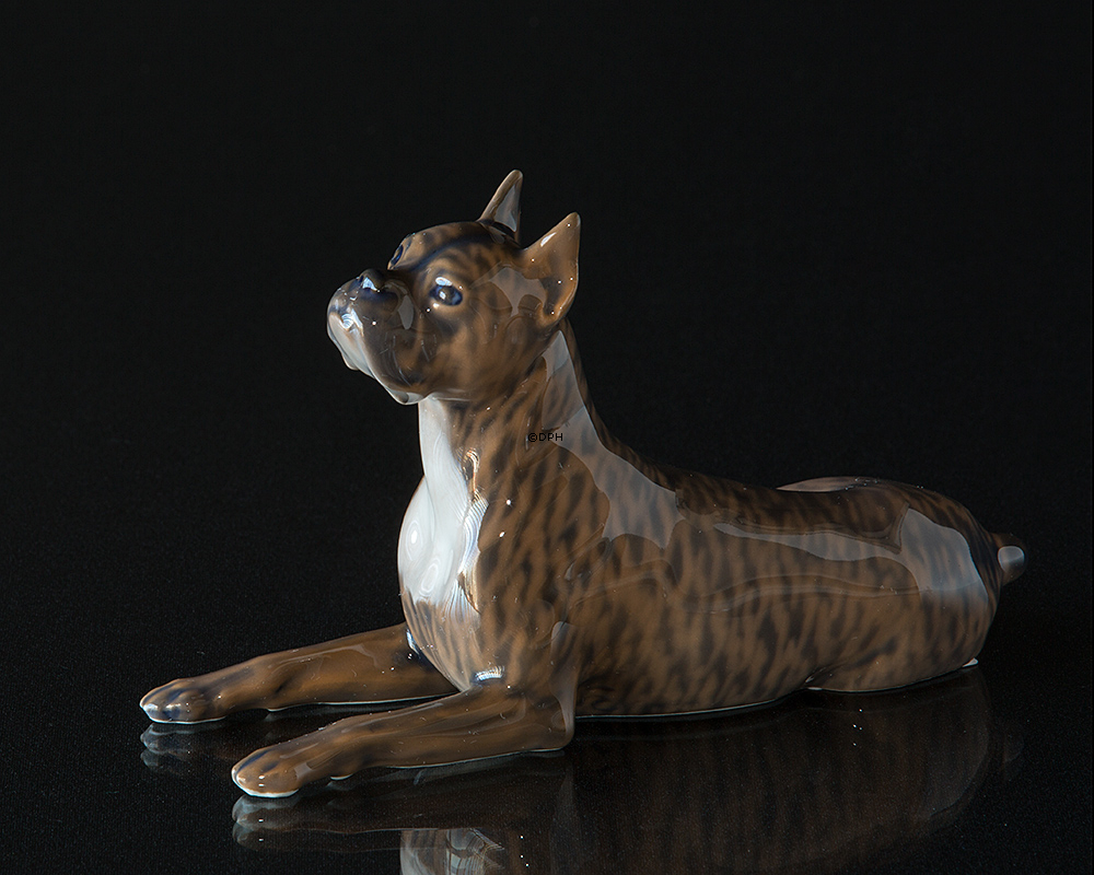 Bokser, Royal Copenhagen hunde figur nr. 3635