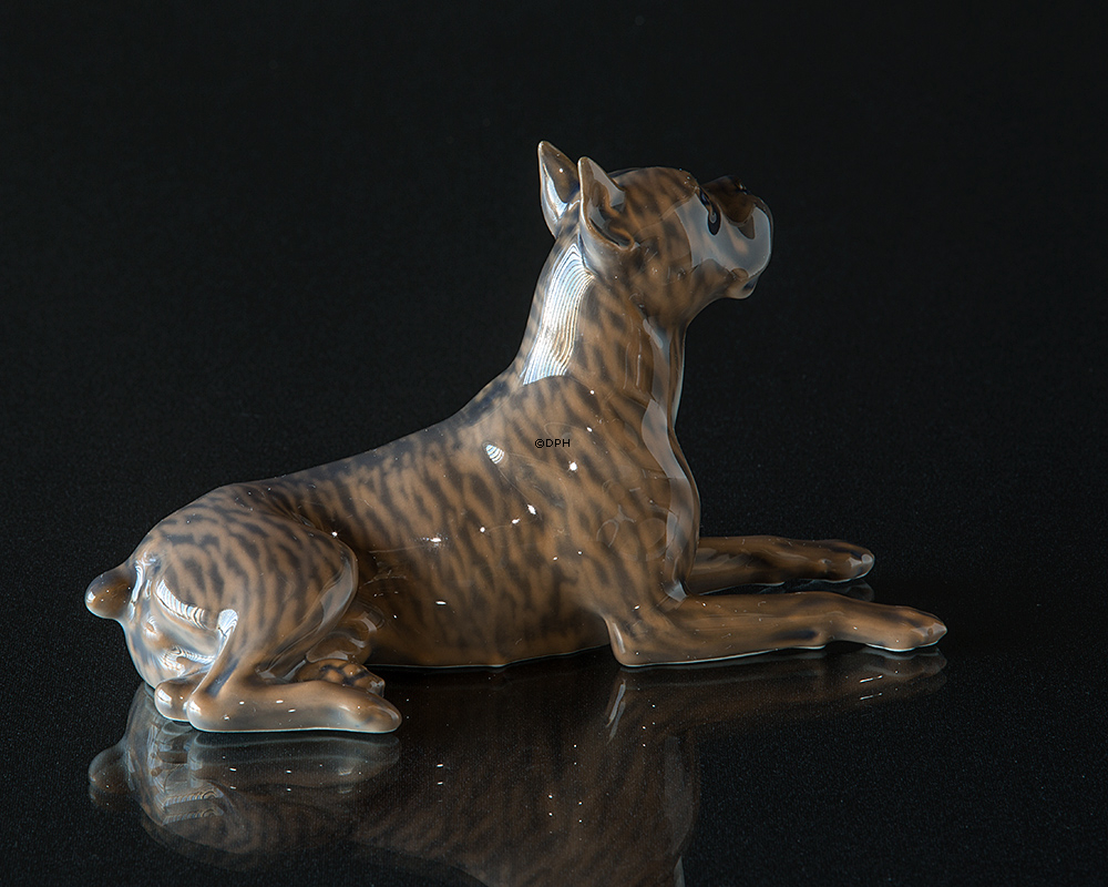 Bokser, Royal Copenhagen hunde figur nr. 3635