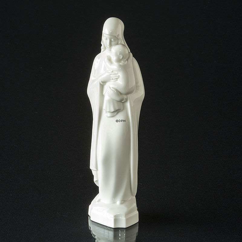 Madonna med barn, Royal Copenhagen Hvid/Blanc de Chine Nr 3658