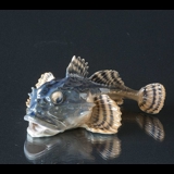 Ulk, Royal Copenhagen fish figure no. 371, Design: Andresen (1894-1922) (with very little repair on tail fin)