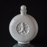Weiße Parfümflasche mit Pfropfen und Engel Royal Copenhagen Nr. 4010