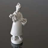 Market Woman, white Royal Copenhagen figurine No. 4070