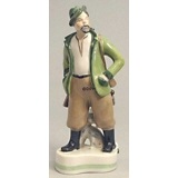 Hunter with Dog, Royal Copenhagen overglaze figurine no. 4091