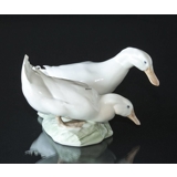 Drake and duck, Royal Copenhagen bird figurine no. 412 (Repair on the beak)