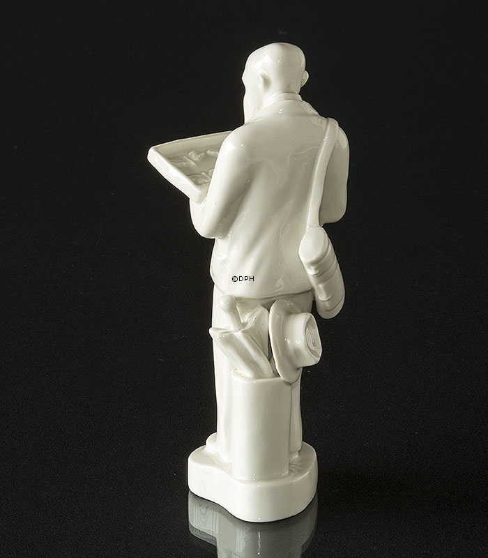 Sommerfuglesamler / Lepidopterolog, Royal Copenhagen Whites figur nr. 4122