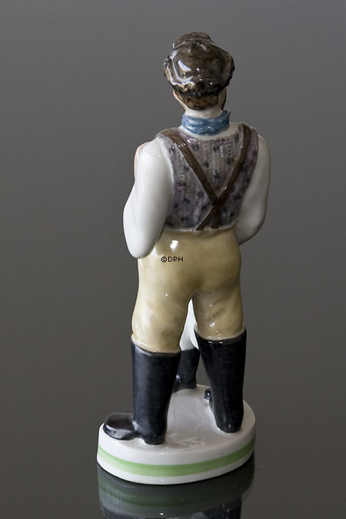 Mand med dreng, Royal Copenhagen overglasur figur nr. 4125