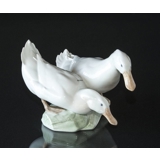 Drake and duck, Royal Copenhagen bird figurine no. 412 (Repair on the beak)