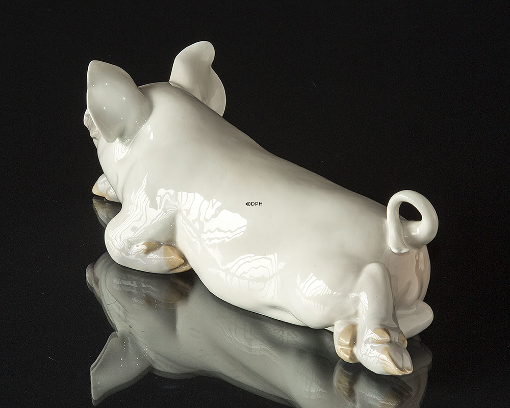 Gris Liggende, Stor Royal Copenhagen figur nr. 419 (1894-1922)