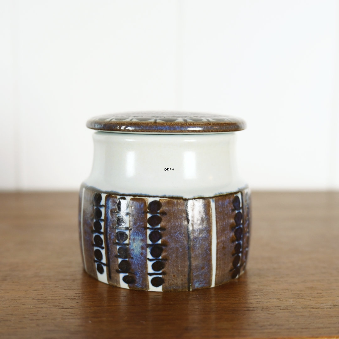 Fajance krukke med låg, signeret CK, Royal Copenhagen nr. 425-3166