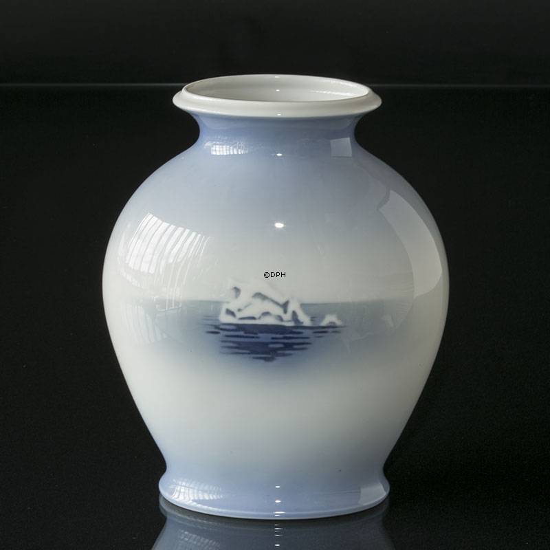 Vase med isbjørn, Royal Copenhagen Inskription Aktieselskabet Thomas Ths. Sabroe & Co. nr. 4351