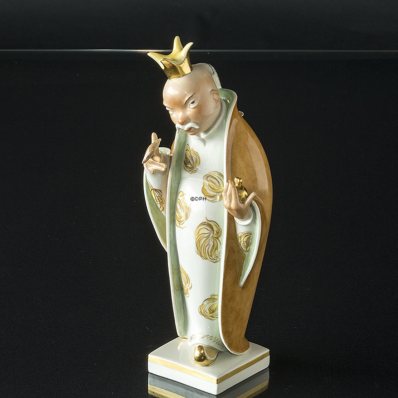 Kejseren og Nattergalen, Royal Copenhagen figur nr. 4382/4367 - Overglasur