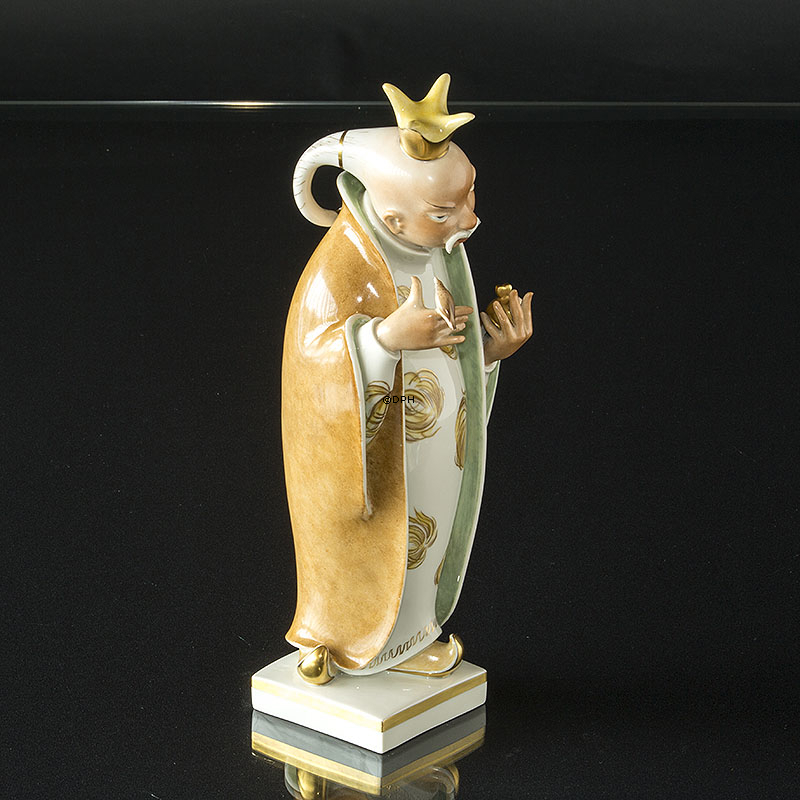 Kejseren og Nattergalen, Royal Copenhagen figur nr. 4382/4367 - Overglasur