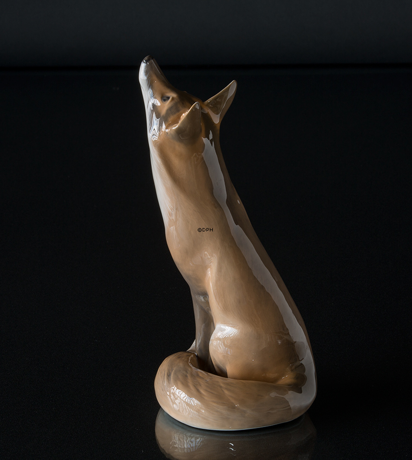 Ræv, 27cm, Royal Copenhagen figur nr. 437