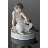 Faun med kanin,Royal Copenhagen figur nr. 439