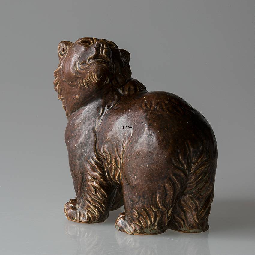 Bjørn ser op Royal Copenhagen stentøjsfigur nr. 44-24191