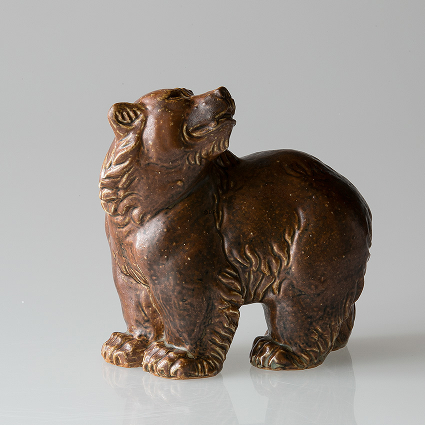 Bjørn ser op Royal Copenhagen stentøjsfigur nr. 44-24191