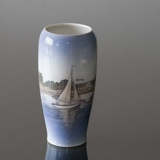 Vase med Sejlskib i Guldborgsund, Royal Copenhagen nr. 4468