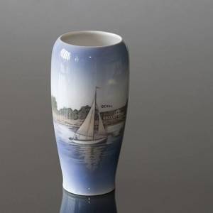 Vase med Sejlskib i Guldborgsund, Royal Copenhagen nr. 4468 | Nr. R4468 | DPH Trading