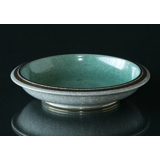 Green bowl, craquele. Royal Copenhagen No. 451-2559