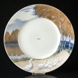 Plate Art Nouveau, Landscape, Royal Copenhagen no. 452 (1898-1992)