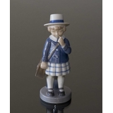 Girl with satchel, Royal Copenhagen monthly figurine, September No. 4531