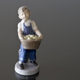 Boy with apples, October, Royal Copenhagen monthly figurine No. 4532