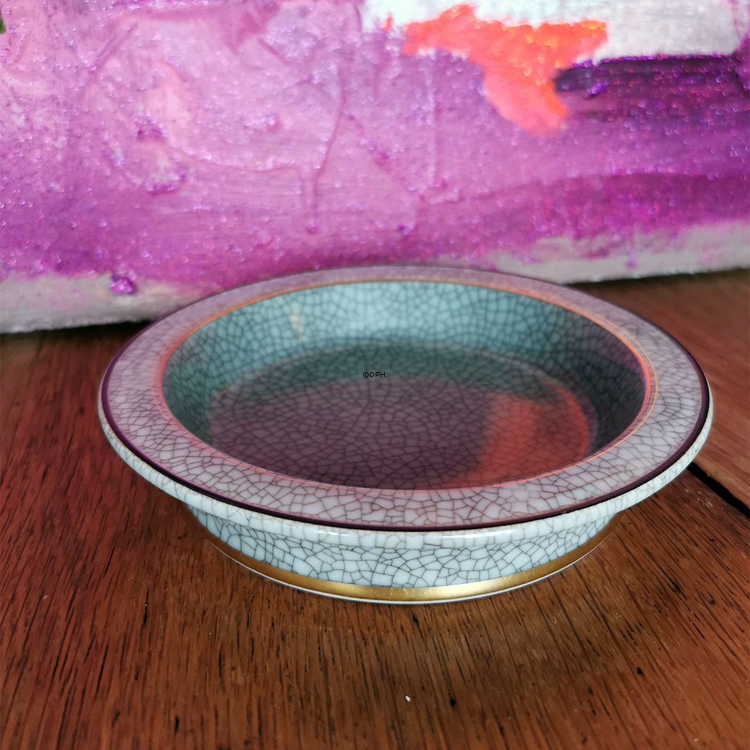 Grøn skål, krakeleret, Royal Copenhagen nr. 457-2716