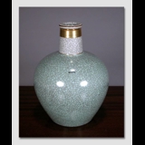 Grüne Craquele Vase, 17cm, Royal Copenhagen Nr. 457-3593