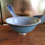 Grøn skål, krakkeleret (Craquele), Royal Copenhagen nr. 457-?