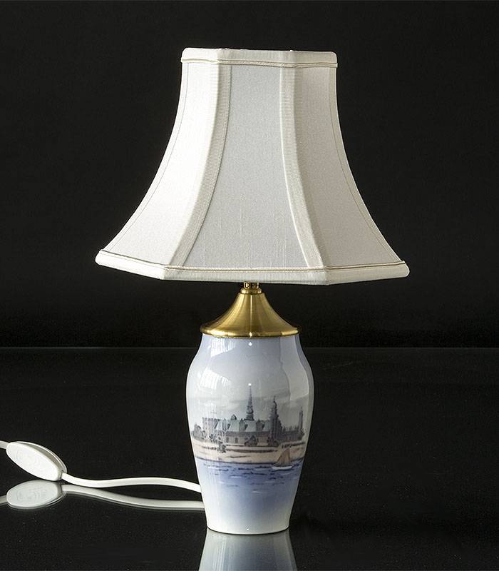 Bordlampe with Kronborg, Royal Copenhagen nr. 4571