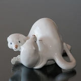 Minks playing, Royal Copenhagen figurine no. 4572