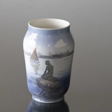 Vase med Den Lille Havfrue, Royal Copenhagen nr. 385 eller 4576