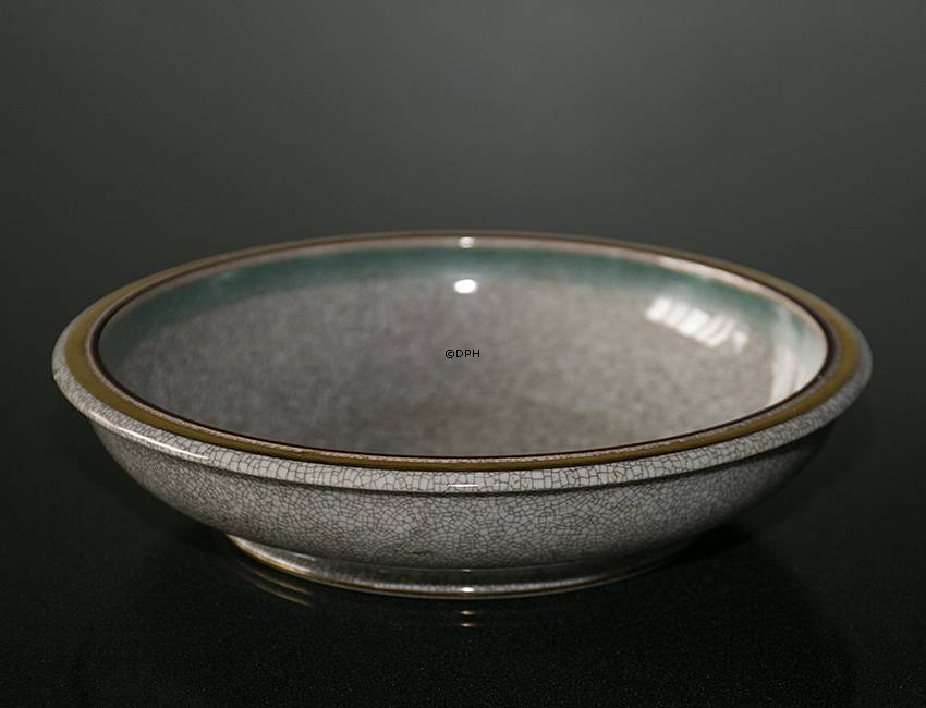 Grøn skål krakeleret, Royal Copenhagen nr. 459-3606