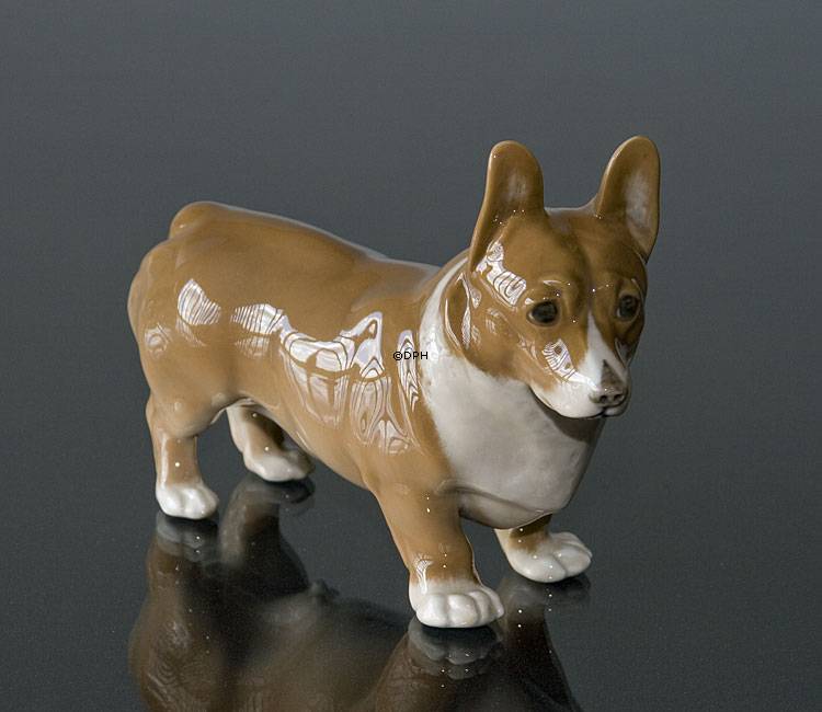 Welsh Corgi, Royal Copenhagen hunde figur nr. 4593