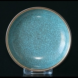 Skål Blå, krakeleret, 9,5 cm, Royal Copenhagen nr. 460-2653