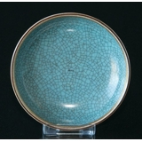 Skål Blå, krakeleret, 9,5 cm, Royal Copenhagen nr. 460-2653