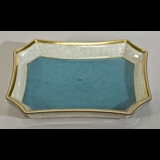 Turquoise bowl craquele, Royal Copenhagen No. 460-3391