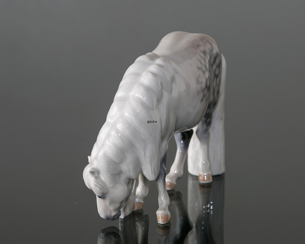 Skimmel pony, Royal Copenhagen figur nr. 4609