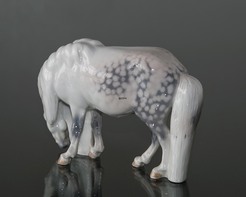 Skimmel pony, Royal Copenhagen figur nr. 4609