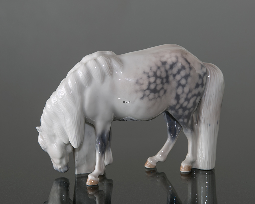 Skimmel pony, Royal Copenhagen figur nr. 4609
