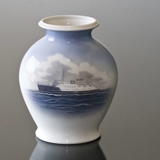 Vase with the Bridge Ferry, Royal Copenhagen no. 4614
