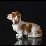 Basset Hound, Royal Copenhagen dog figurine no. 4616