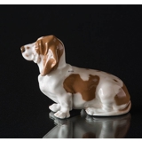 Basset hound, Royal Copenhagen hunde figur nr. 4616