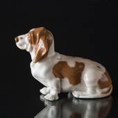 Basset hound, Royal Copenhagen hunde figur