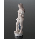 Helena, nacktes Mädchen mit Spiegel, Royal Copenhagen Figur Nr. 4639