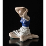 Girl dressing her hair, Royal Copenhagen figurine No. 4648