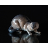 Mink, brun, Royal Copenhagen figur nr. 4654