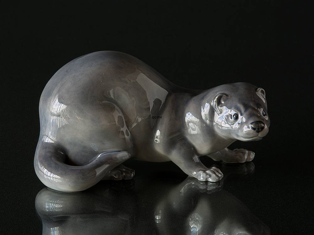 Mink, grå, Royal Copenhagen figur nr. 4654