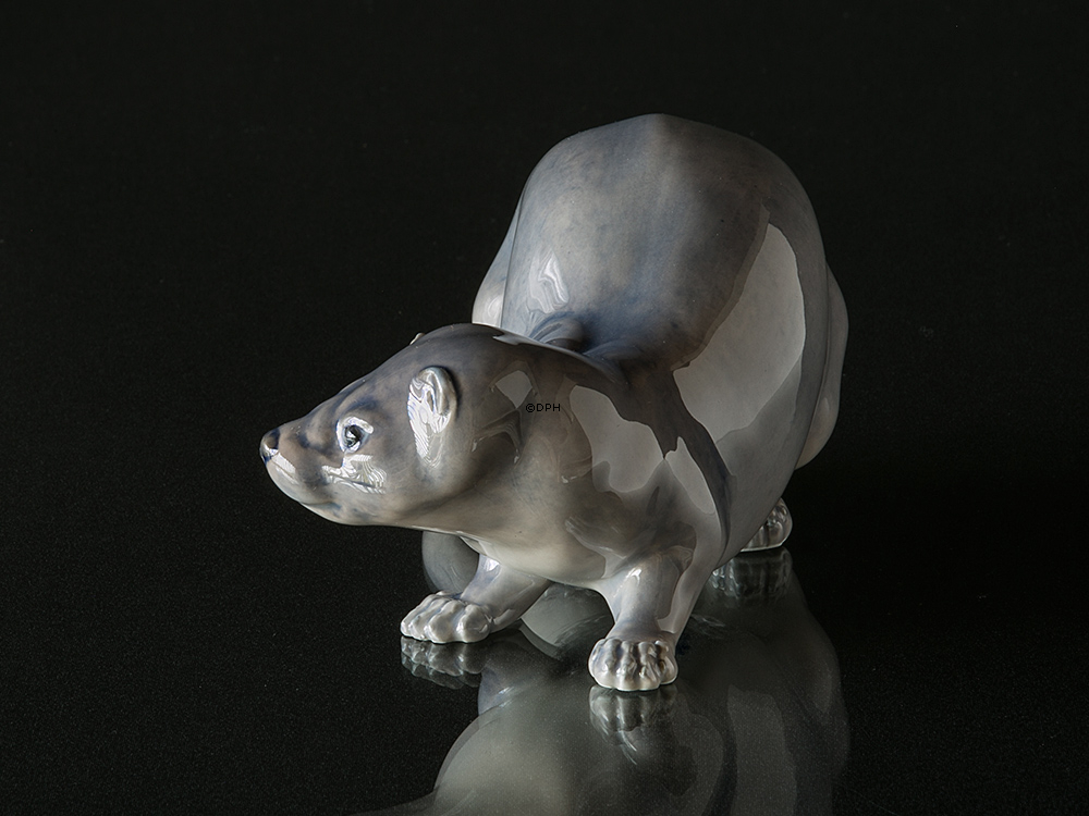 Mink, grå, Royal Copenhagen figur nr. 4654